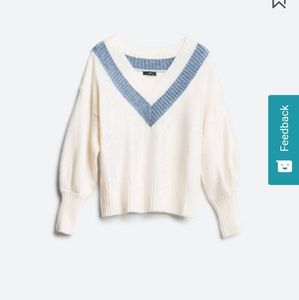 Fate Belle Ballon Sleeve Pullover Sweater